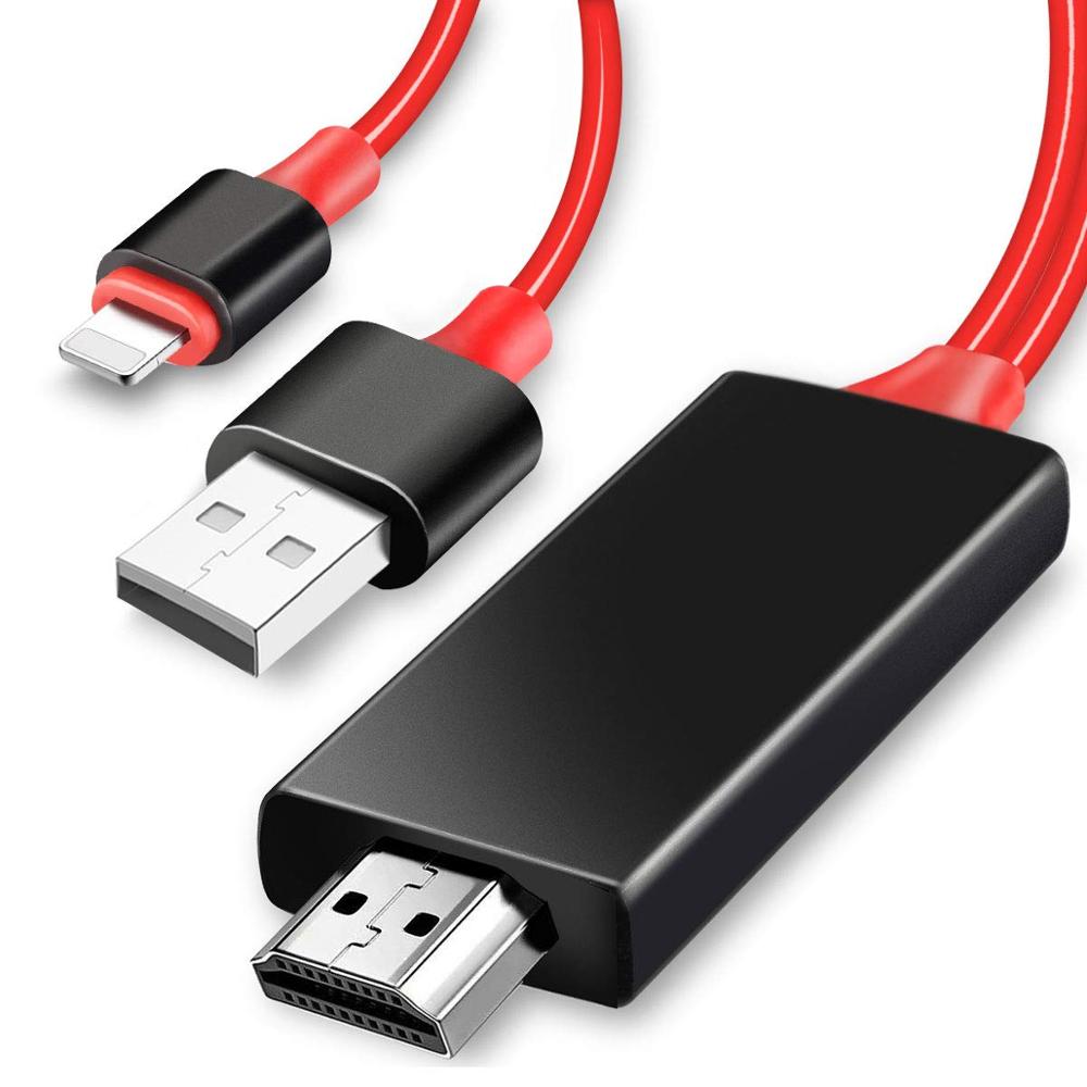 USB hdtv ڽ Ʈ HDMI ̺,  X/XS/8 ÷/7/6s/6/5s   е TV   AV  